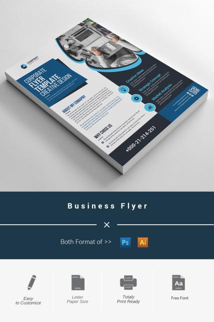 Template #98115 Flyer Corporate Webdesign Template - Logo template Preview