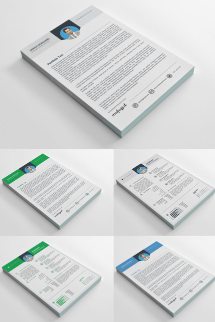 Template #98184 Resume Clean Webdesign Template - Logo template Preview