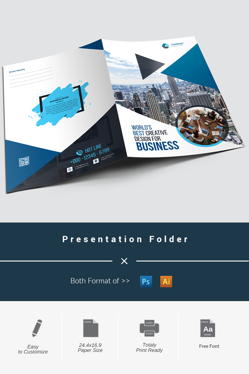 Presentation Folder - Corporate Identity Template