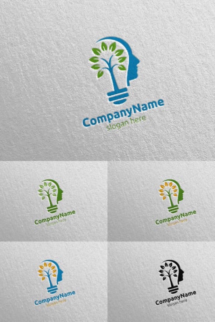 Template #98203 Mind Logo Webdesign Template - Logo template Preview