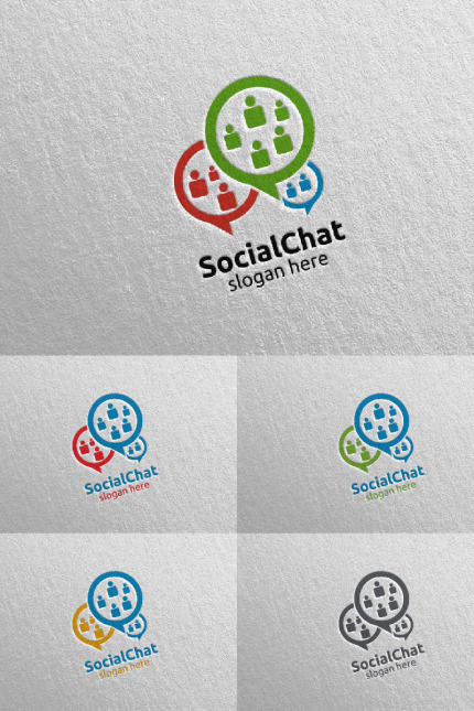 Template #98216 Chatting Logo Webdesign Template - Logo template Preview