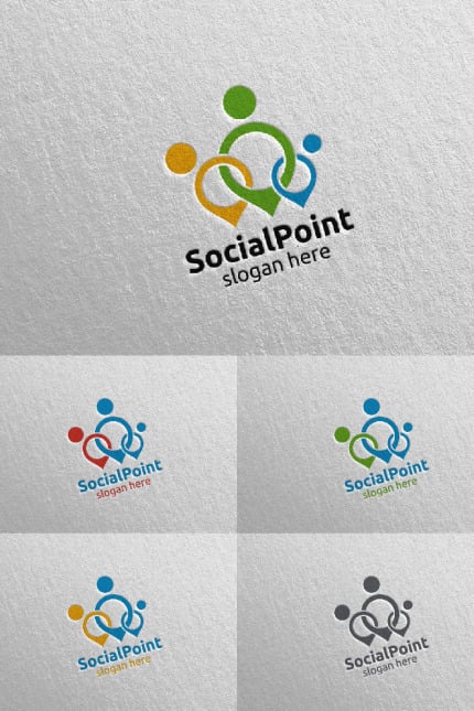 Template #98224 Chatting Logo Webdesign Template - Logo template Preview