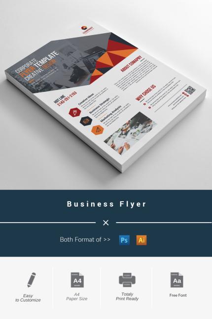 Template #98284 Flyer Corporate Webdesign Template - Logo template Preview