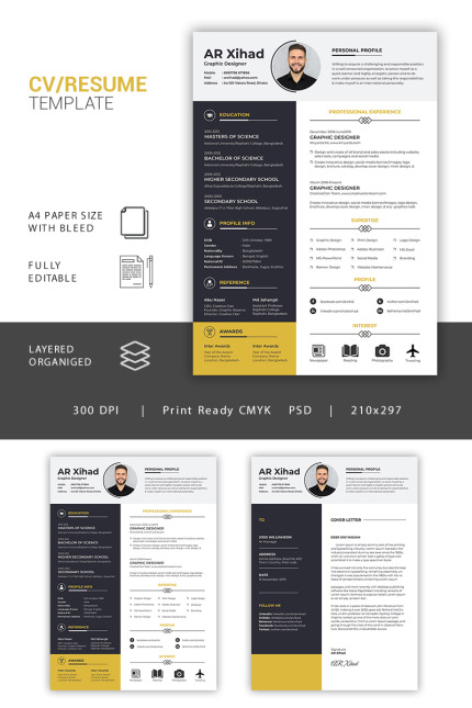 Kit Graphique #98290 Cv Design Web Design - Logo template Preview