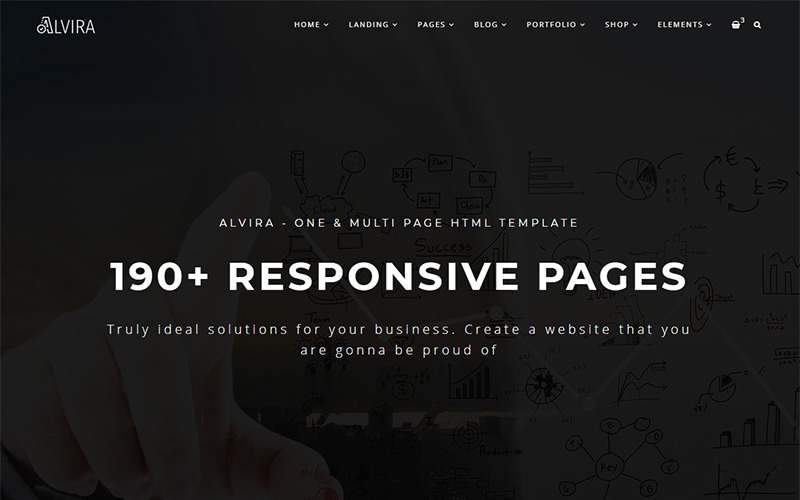 Alvira - One and Multi Page HTML Website Template