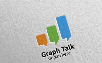 Business Talk Stats 1 Logo Template