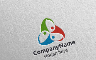 Community and Consulting 7 Logo Template