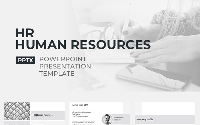 HR Human Resources PowerPoint template PowerPoint Template