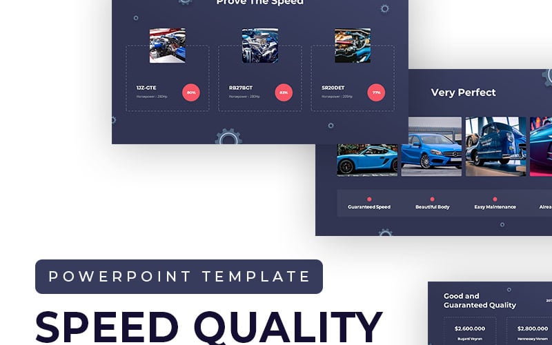 Speed Quality Presentation PowerPoint template PowerPoint Template