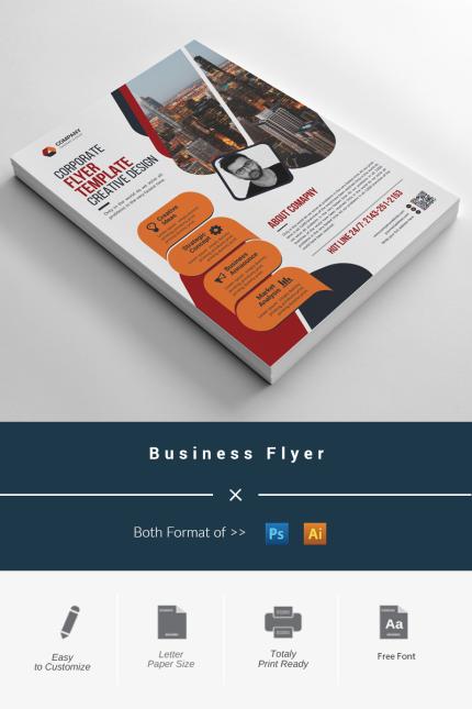 Template #98354 Flyer Corporate Webdesign Template - Logo template Preview