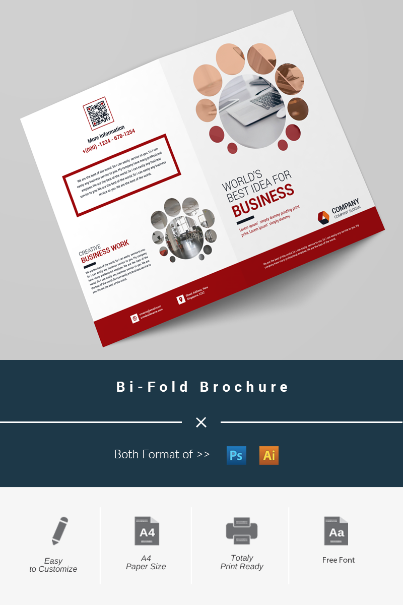 Bi-Fold Brochure - Corporate Identity Template