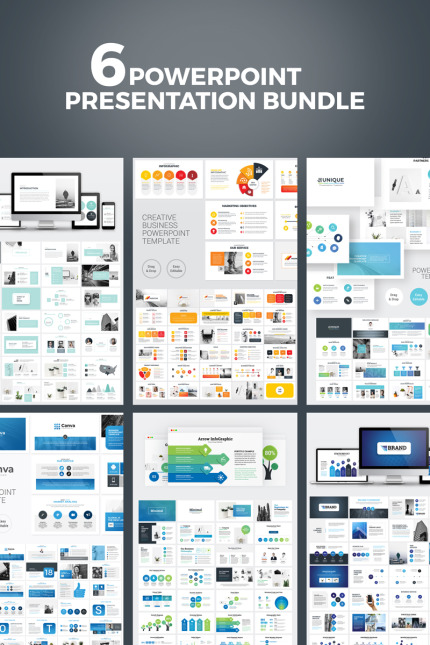 Template #98385 Powerpoint Business Webdesign Template - Logo template Preview