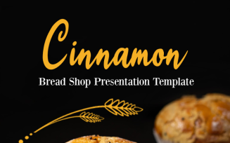 Cinnamon Bakery Shop Presentation Fully Animated PowerPoint template