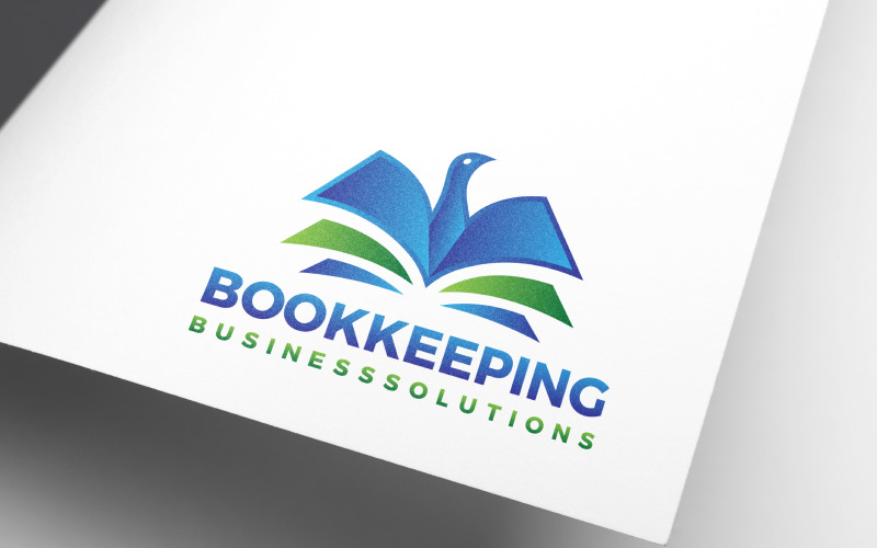 Creative Freedom Financial Book Keeping Logo Logo Template