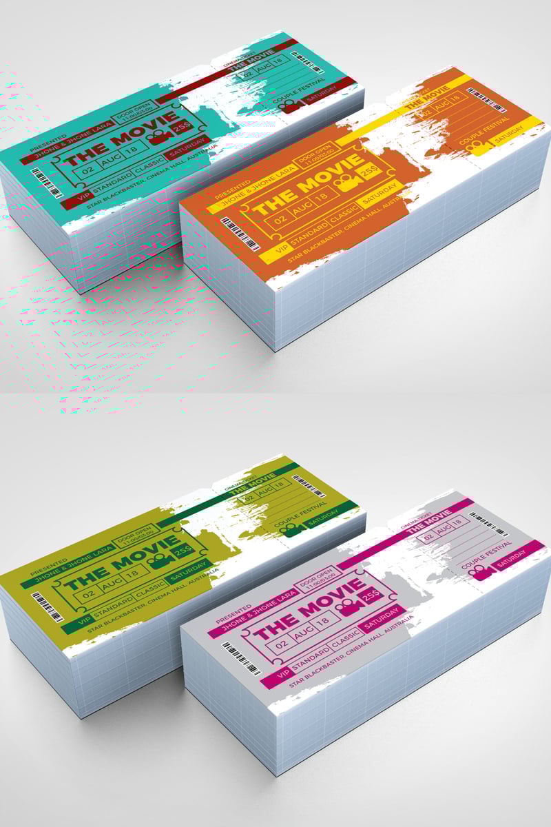 Party Event Ticket Corporate Identity Template - screenshot