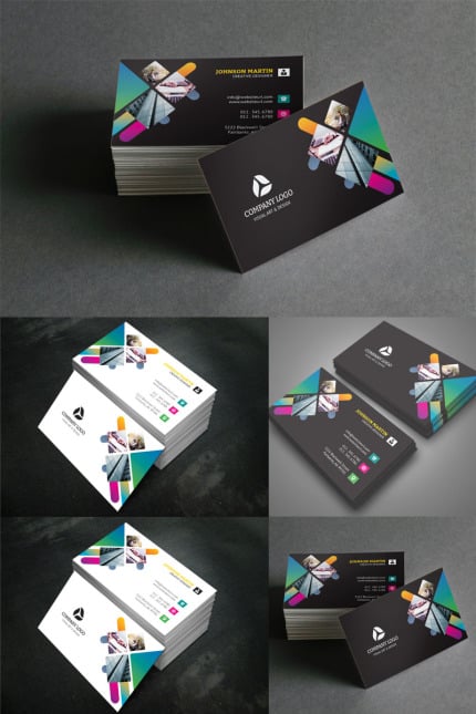 Template #98445 Business Card Webdesign Template - Logo template Preview