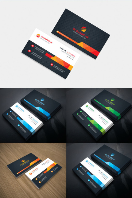 Template #98449 Business Card Webdesign Template - Logo template Preview