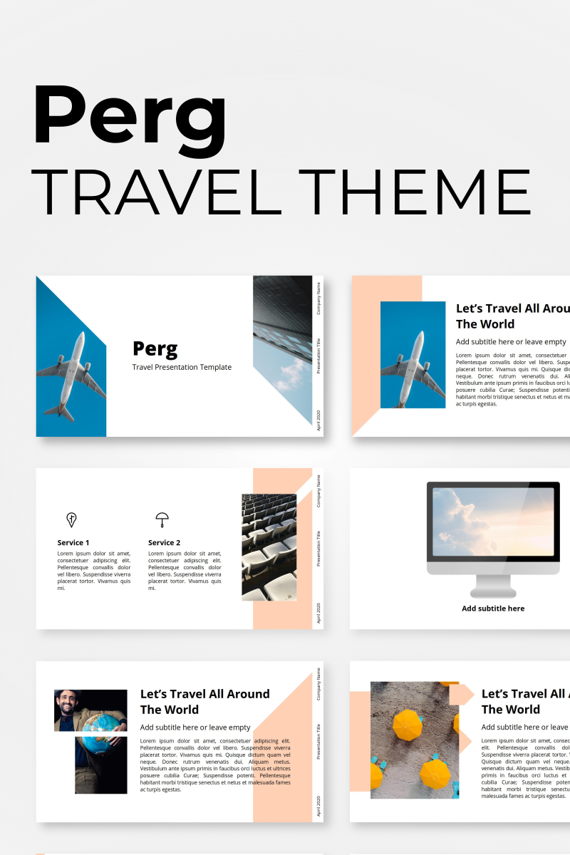 Perg - Travel Presentation PowerPoint template