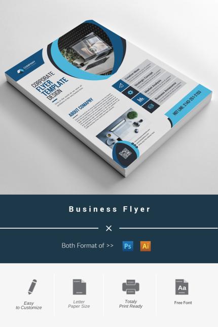 Template #98471 Flyer Corporate Webdesign Template - Logo template Preview