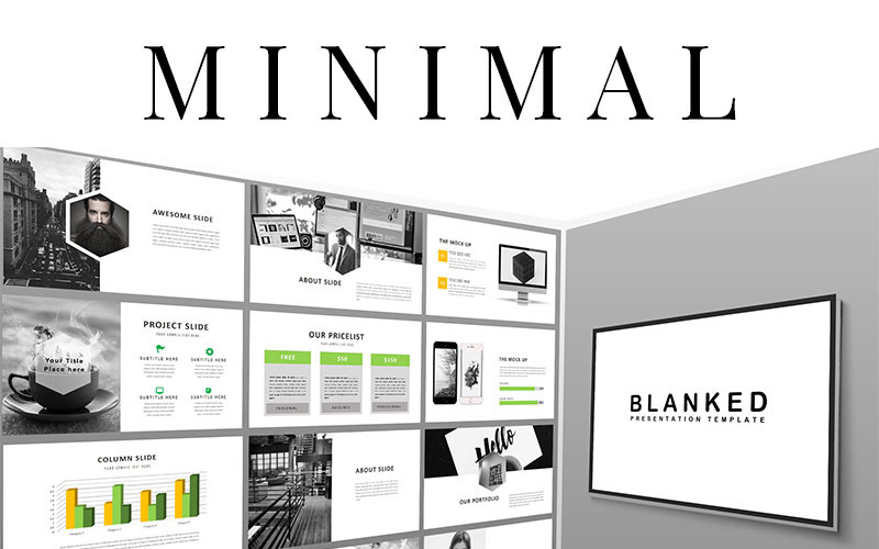 Blanked - Minimal Urban PowerPoint template PowerPoint Template
