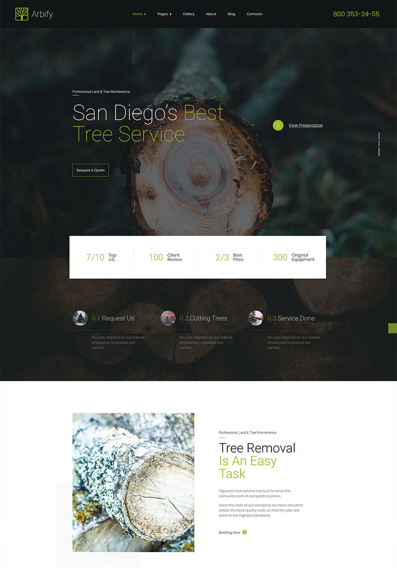 Tree Service Website Template