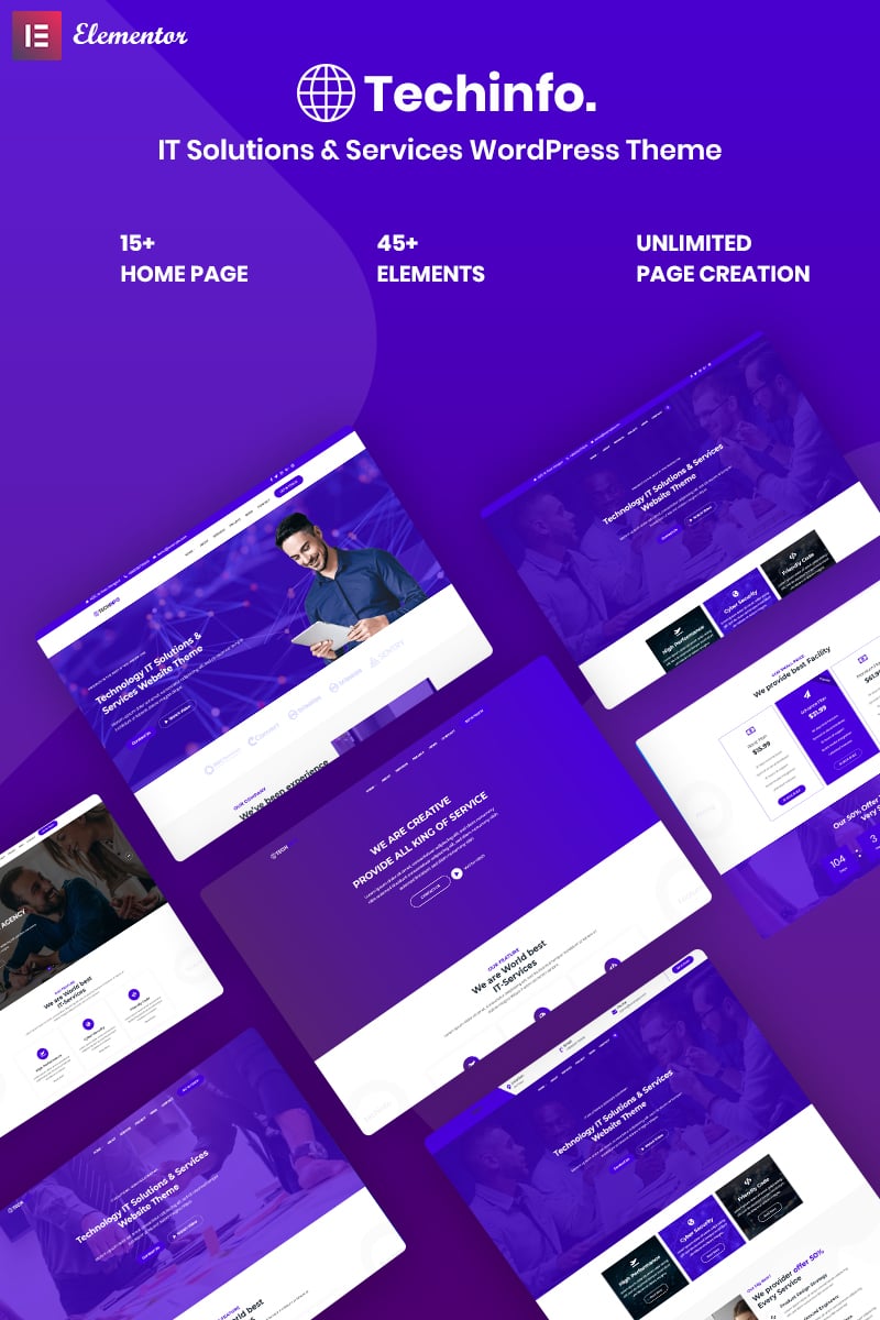 Techinfo - IT Solutions & Services WordPress Theme - screenshot