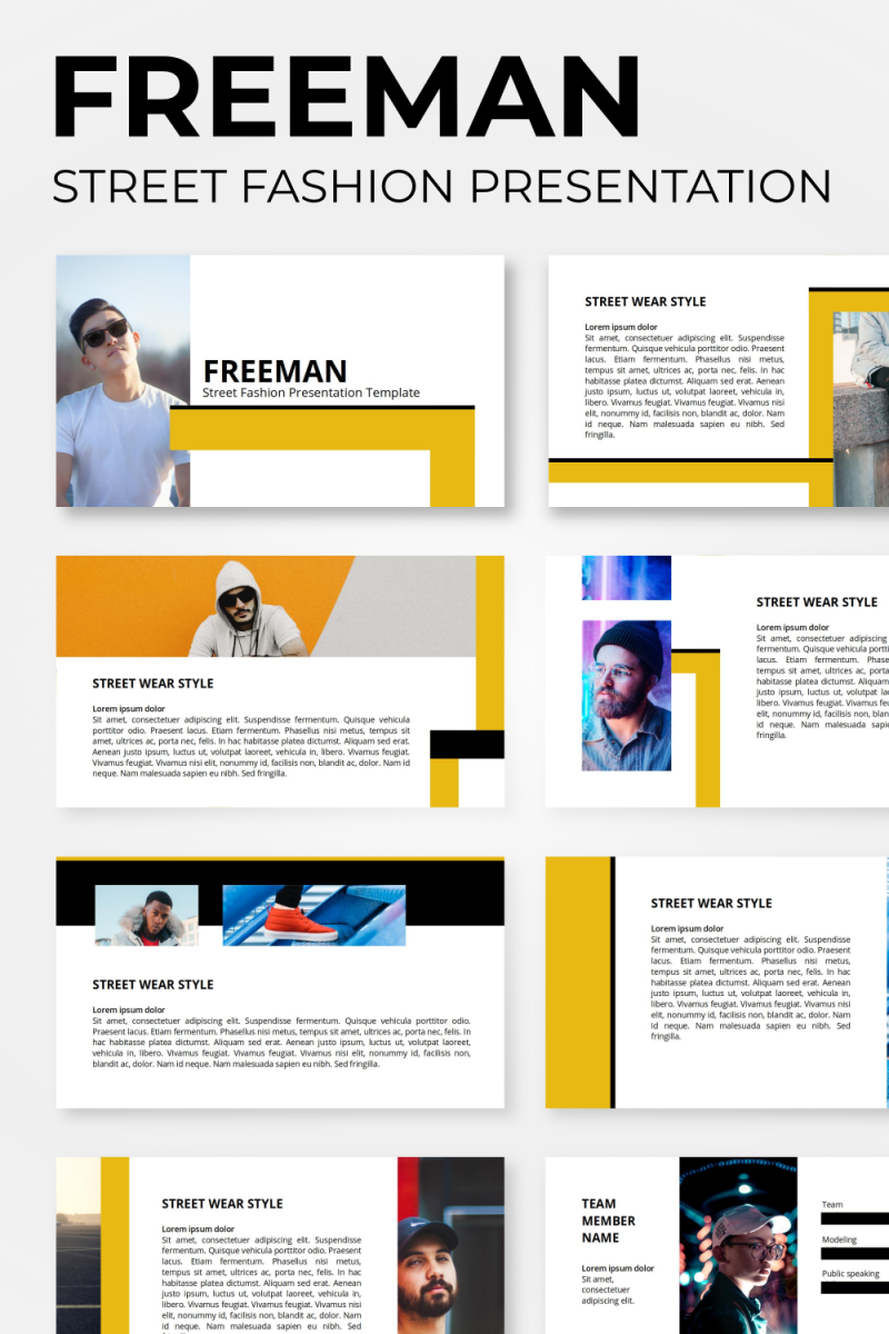 Freeman - Street Fashion Google Slides