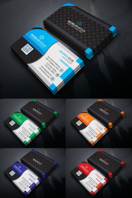 Template #98521 Business Card Webdesign Template - Logo template Preview