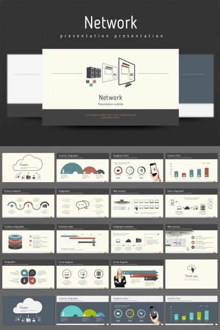 Template #98559 Infographic Gray Webdesign Template - Logo template Preview