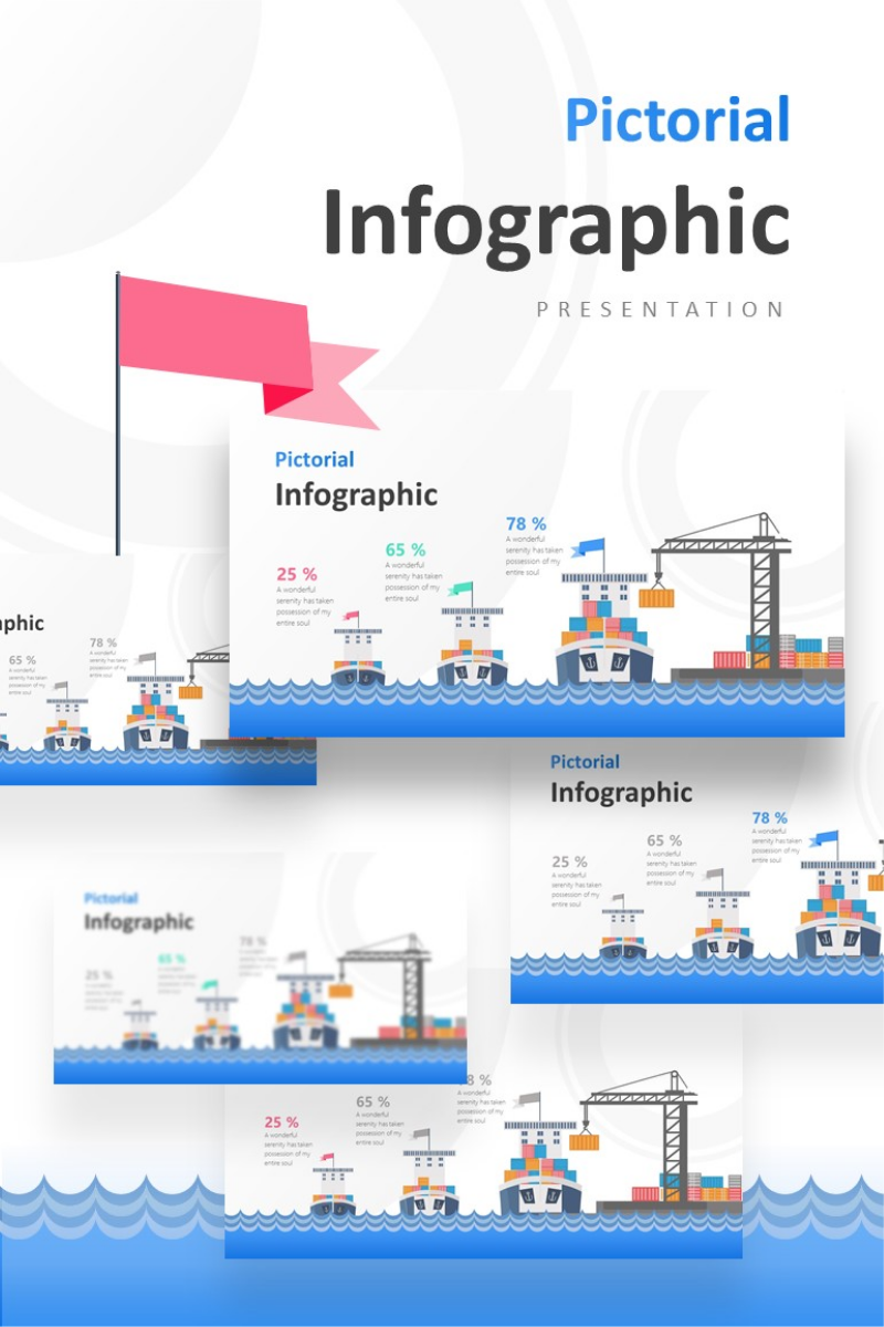 Cargo Ship for Logistics Delivery Presentation PowerPoint template