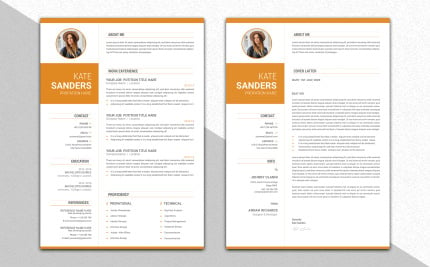 Template #98596 Rsume Template Webdesign Template - Logo template Preview