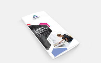 Dark Color Tri-Fold Brochure - Corporate Identity Template