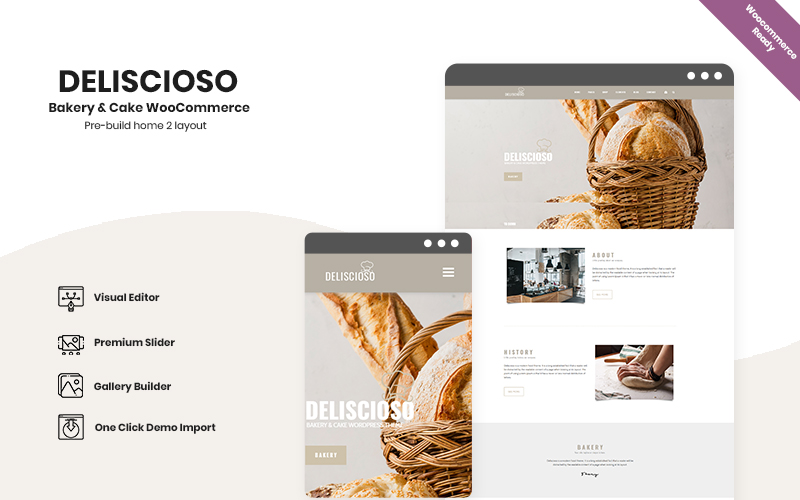 Deliscioso - Bakery & Cake WooCommerce Theme
