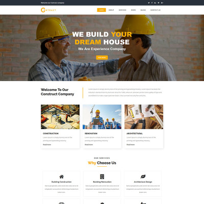 Contract - Construction Website Template