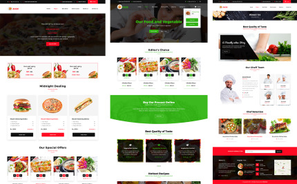 Template #98638 Fast Food Webdesign Template - Logo template Preview