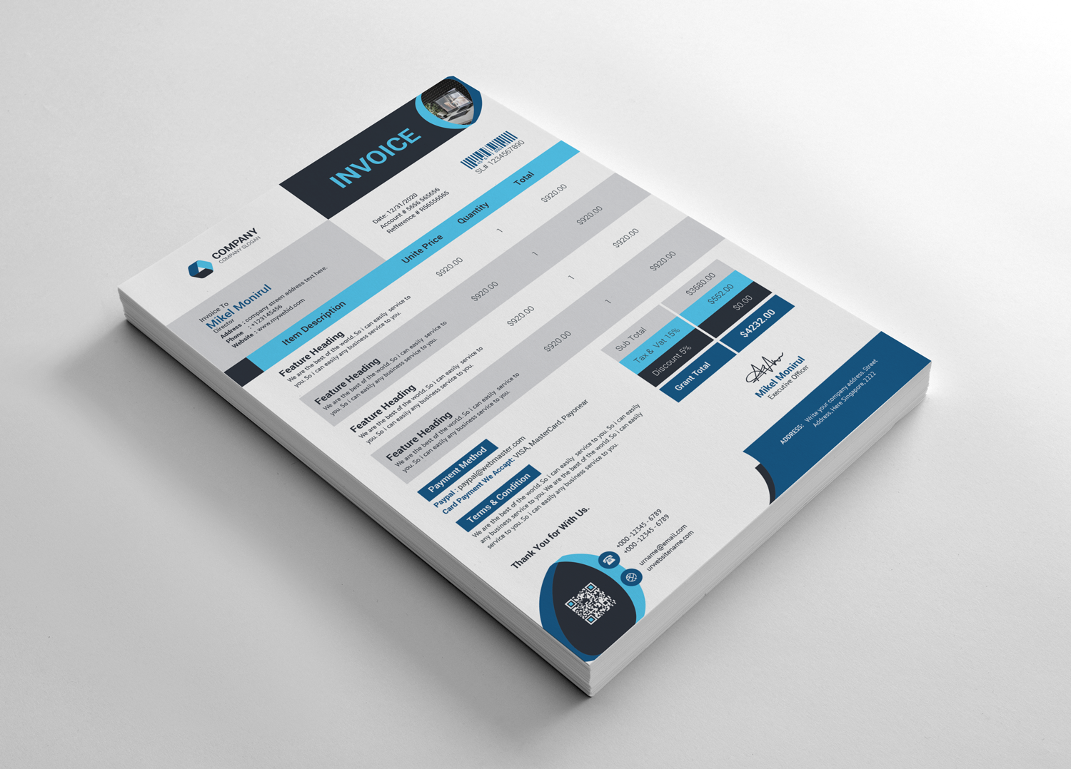 Invoice - Corporate Identity Template