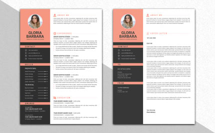 Template #98670 Resume Template Webdesign Template - Logo template Preview