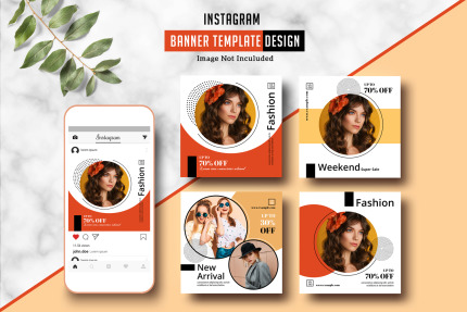 Template #98685 Banner Fashion Webdesign Template - Logo template Preview