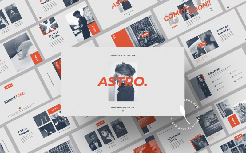 ASTRO PRESENTATION PowerPoint template PowerPoint Template