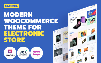 Fabrel - Electronics Store Online WooCommerce Theme