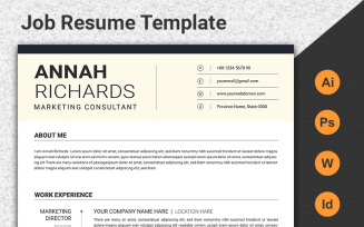 Minimal CV/ Resume Template