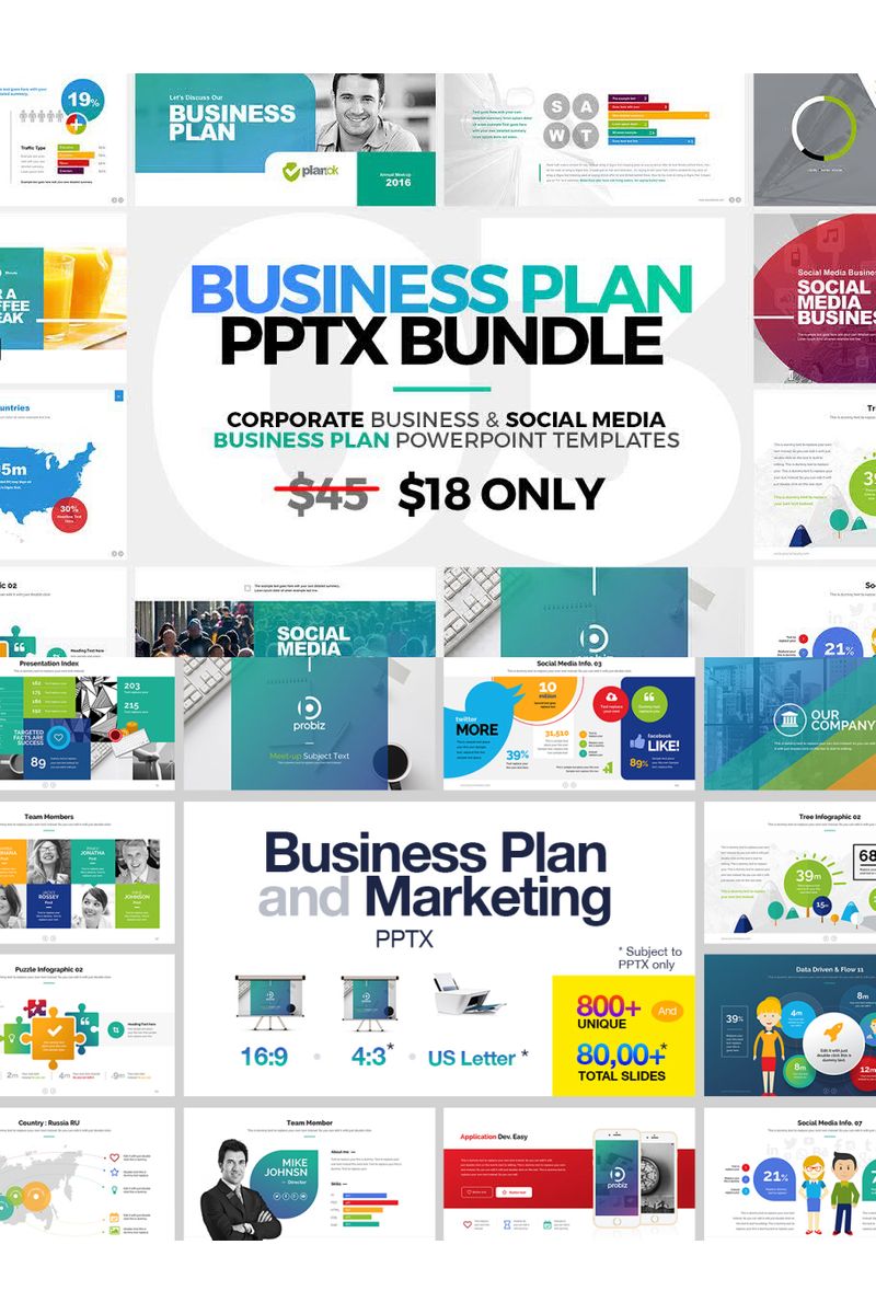 Business Plan PowerPoint Template #98772