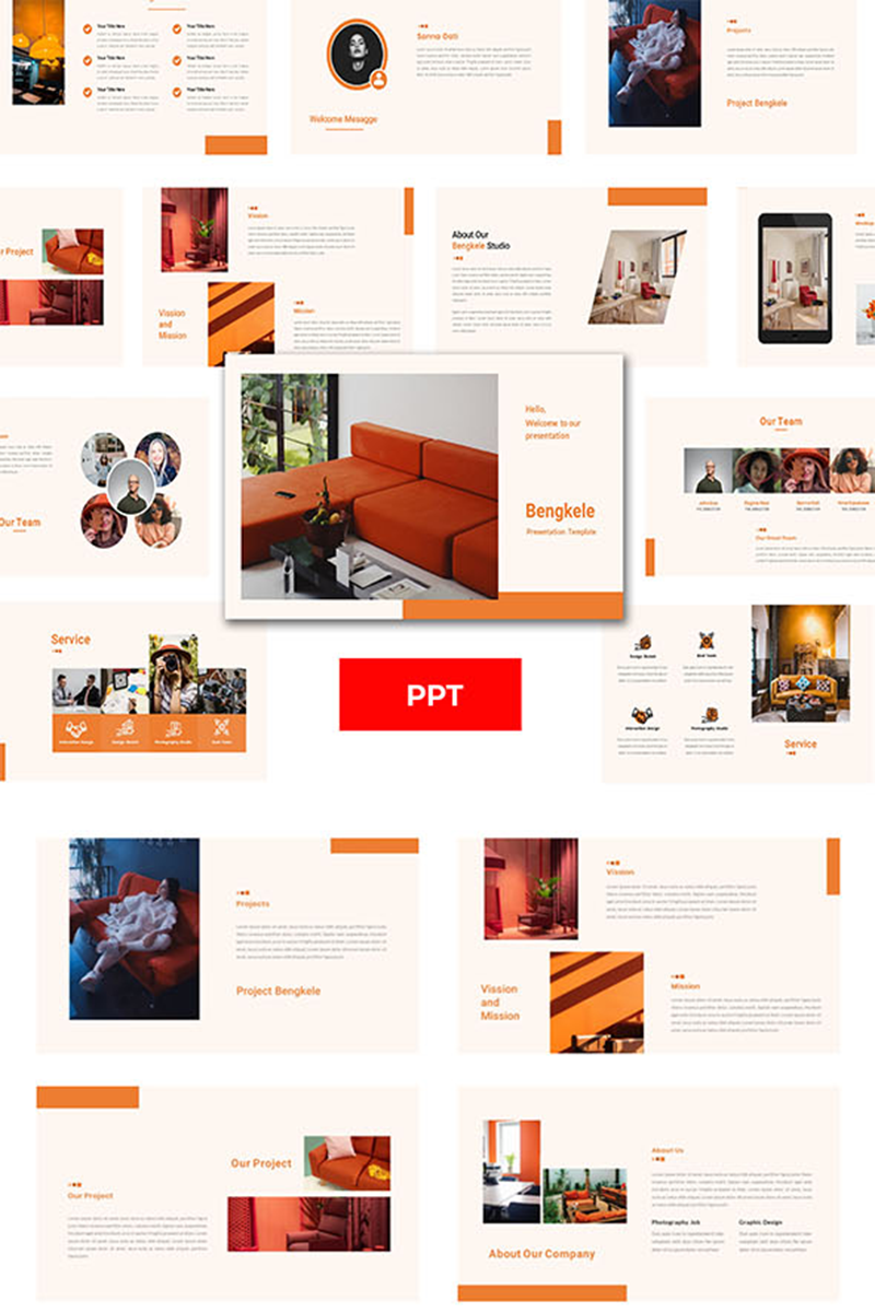 PowerPoint Vorlage namens "Bengkele - Creative Business" #98757