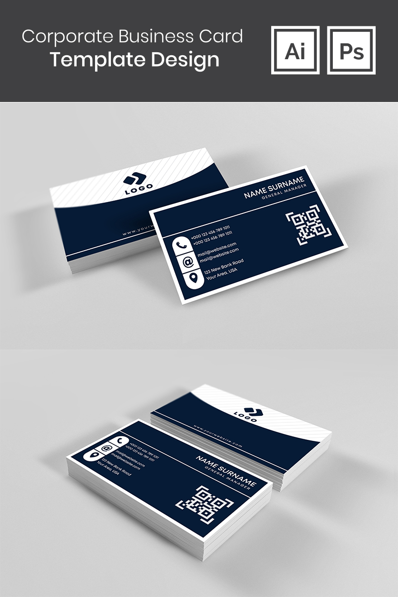 Szablon tożsamości korporacyjnej Business Card Design #98716 - zrzut ekranu
