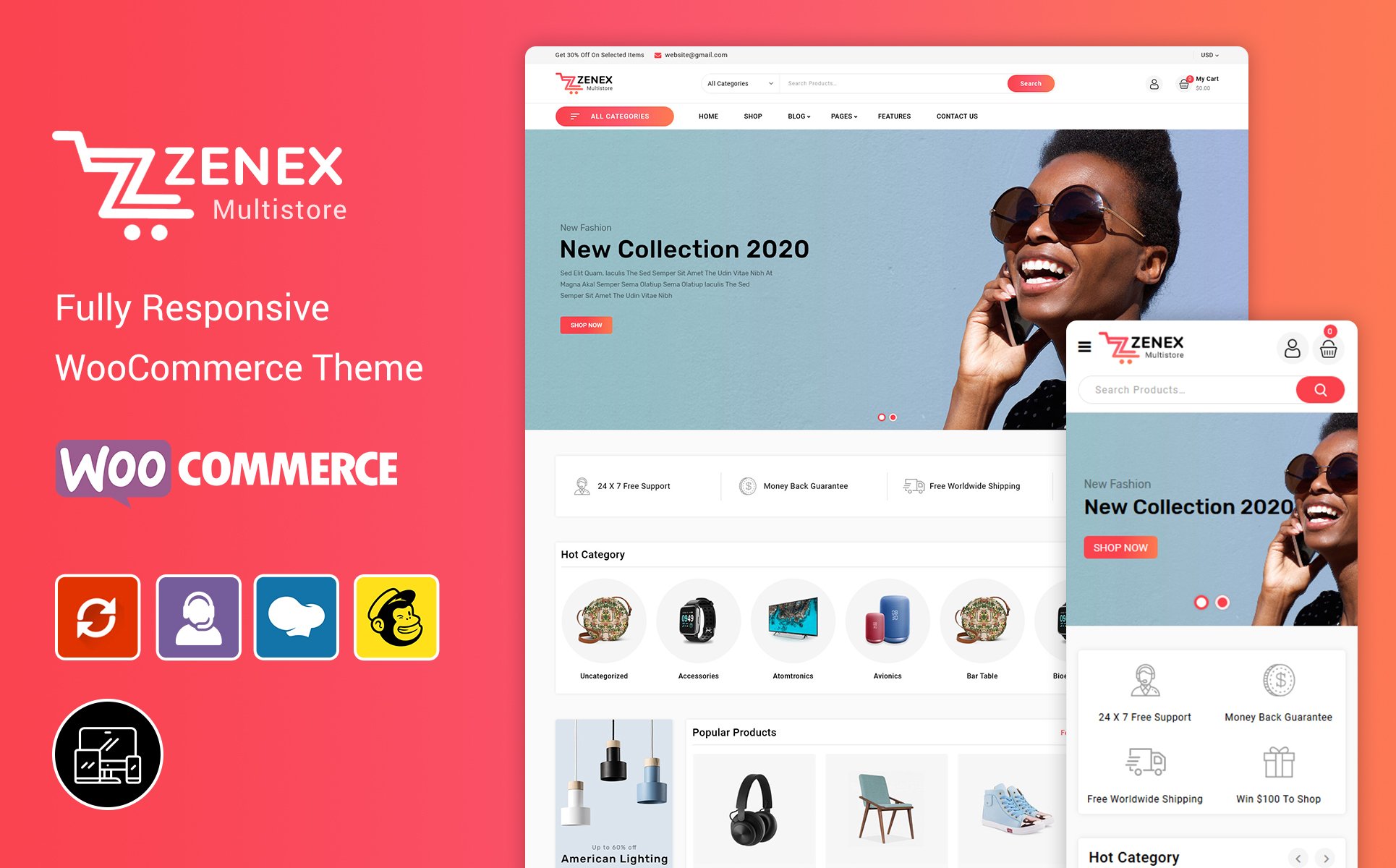 Zenex - eCommerce WooCommerce Theme - screenshot