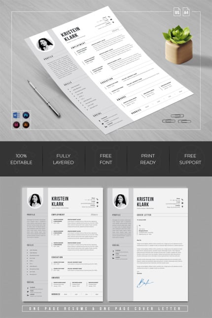 Kit Graphique #98807 Resume Cv Divers Modles Web - Logo template Preview