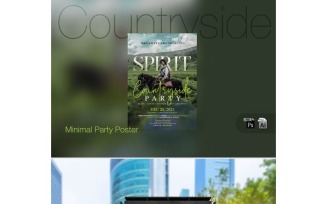 Countryside Spiritual Party Poster - Corporate Identity Template