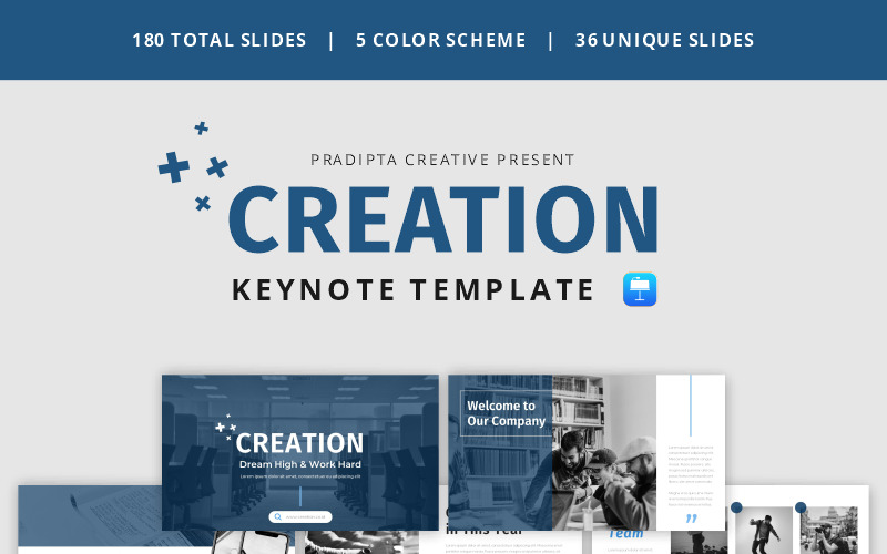 Creation - Creative & Elegant Business - Keynote template Keynote Template