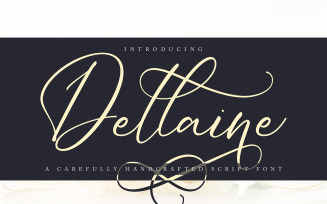 Dellaine | A Carefully Handcrafted Cursive Font