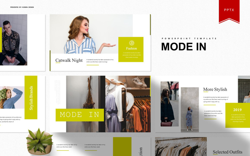 Mode In | PowerPoint template PowerPoint Template